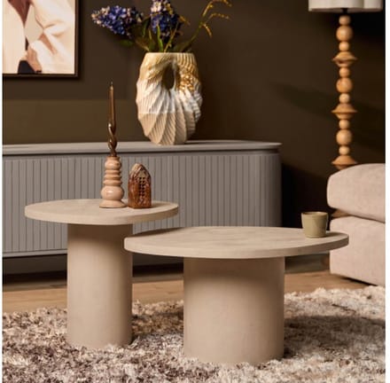 Starfurn - Salontafel Mirre - Beige - 56x70x38 cm