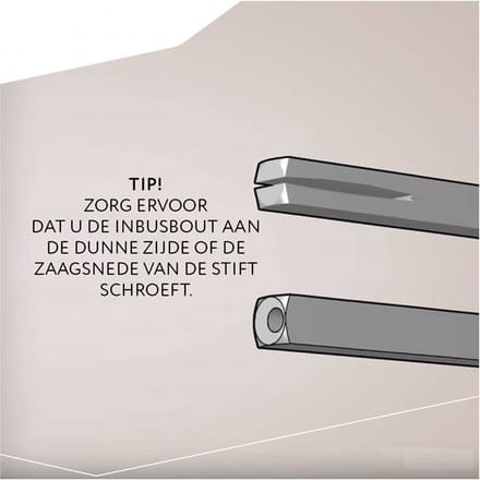 Hoppe wisselstift SKG*** 8mm 52-57 mm