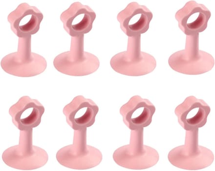 Deurstopper - Deurklinkhoes - Muren Beschermen - Anti-botsing - 8 stuks - Roze