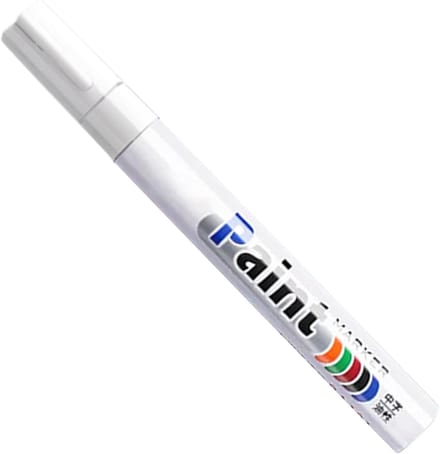 Marker Pen Restauratie - Steen Pen - Inscripties Herstellen - Waterdicht Sneldrogend - 14.5 cm - Wit