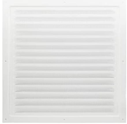Ventilatierooster 12,5 x 12,5 cm - Wit Metalen Ventilatie