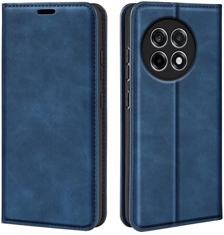 MobyDefend Hoesje - Geschikt voor OnePlus 13R - Luxe Wallet Bookcase (Magnetische Sluiting) - Blauw