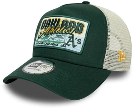 Verstelbare Trucker Cap Oakland Athletics Groen