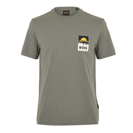 Boss Mountain Jersey T-shirt voor heren (Grijs)