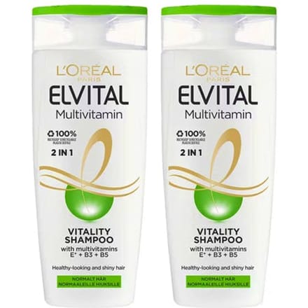 L'Oréal Paris L'Or&eacute;al Paris Elvital Multivitamines Shampoo 2in1 Duo 2 x 250 ml