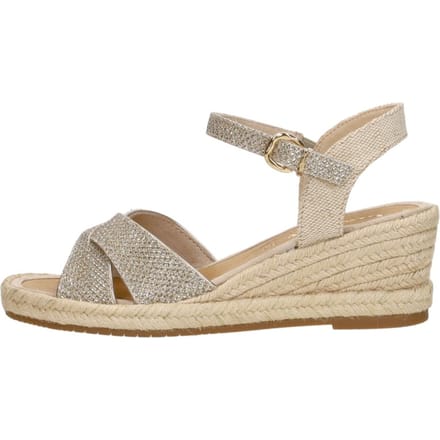 Tamaris Espadrilles goud Textiel - Maat 41