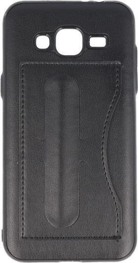 BestCases.nl Samsung Galaxy J3 2016 Stand TPU back case hoesje Zwart