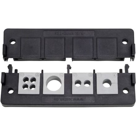 Icotek KEL-Quick 16/8 Kabelinvoeringsplaat Polyamide Zwart 1 stuk(s)