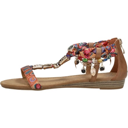 SUB55 Sandalen Plat Sandalen Plat - Cognac - Maat 40
