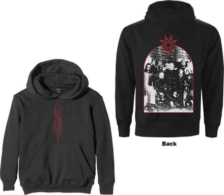 Slipknot - Arched Group Photo Hoodie/trui - M - Zwart