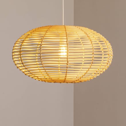 Nowodvorski Lighting Hanglamp RATTAN, Ø 60 cm, naturelbruin, rotan, E27