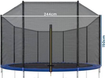 Viking Sports - Veiligheidsnet trampoline - buitenzijde - 244 cm