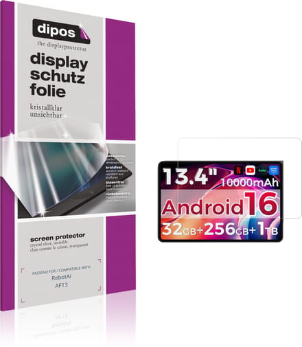 dipos – 2x Beschermfolie geschikt voor RebotAi AF13 | Krasbestendige & heldere Screenprotector Ultra-Thin
