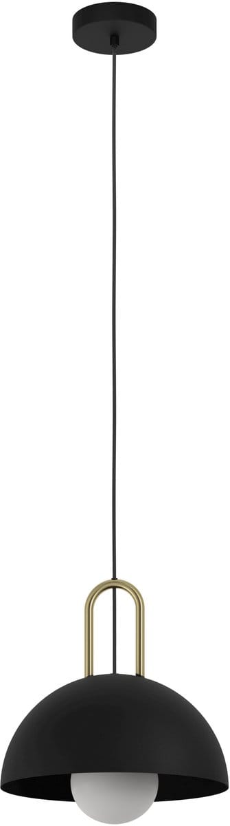 EDI light Calmanera Hanglamp - E27 - Ø 32,5 cm - Zwart|Geelkoper