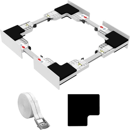 Universele Verbindingsframekit voor Wasmachine en Droger | Ruimtebesparende Tussenbouwset (46-66 cm)