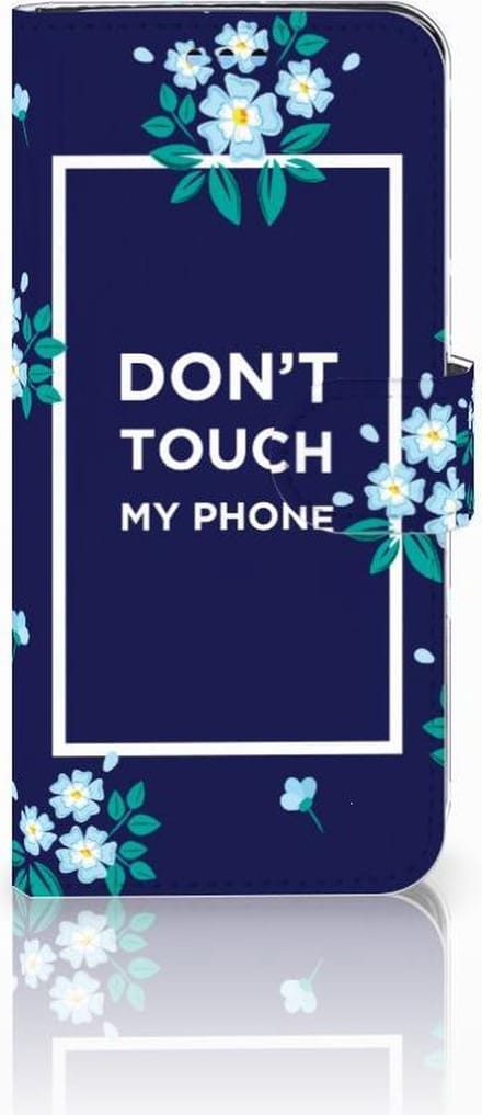 Samsung Galaxy S9 Portemonnee Hoesje Flowers Blue DTMP