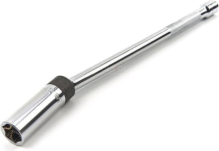HBM Magnetische Bougiesleutel met Kniegewricht, Extra Lang, 3/8 inch Opname