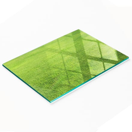 Multifunctionele decoratieve snijplank van gehard hout voor de keuken, groen gras, 80x52 cm