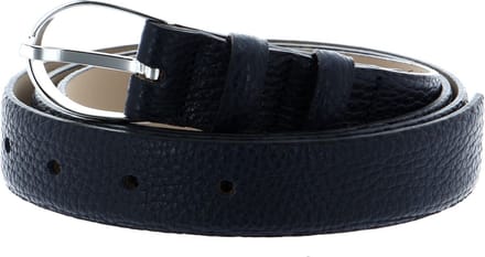 abro Leren Riem Leather Adria Classic Belt W80 Navy Blauw