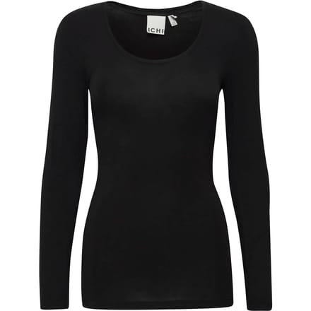 Dames-T-shirt met lange mouwen Ichi Zola Plain