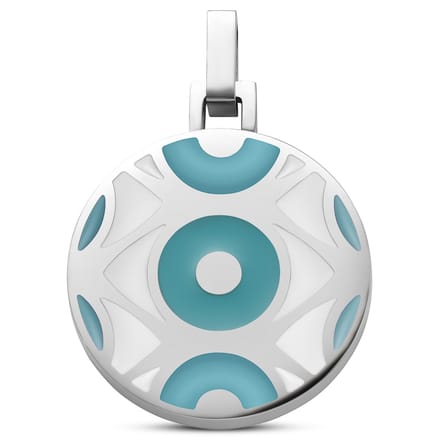 Evil Eye | Zilverkleurige Babyblauwe Hanger