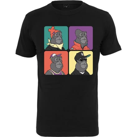 Mister Tee - Bored Gorilla Multi Heren Tshirt - M - Zwart
