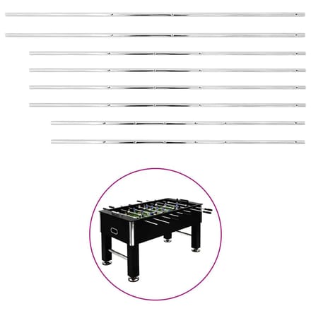 vidaXL - Staven - voor - voetbaltafel - 8 - st - 15,9 - mm