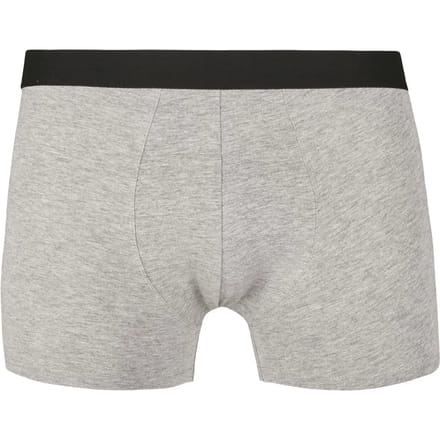 Build your Brand Men Boxer Shorts 2-Pack BY132 - Heather Grey - M