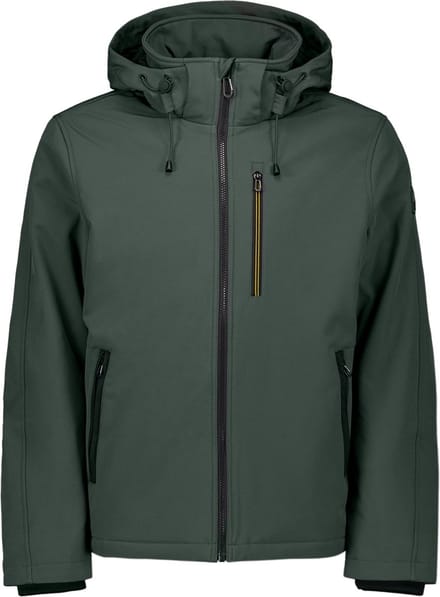 No Excess Jacket Short Fit Hooded Softshell Stretch Dark Steel Maat: 3XL | Winterjassen Outlet | Heren | Groen