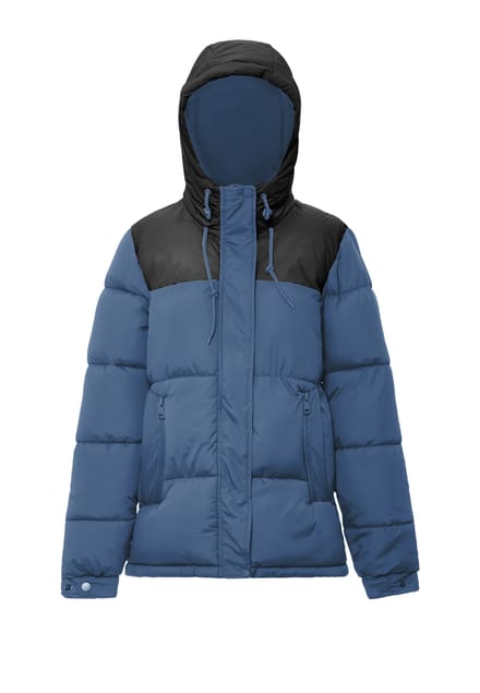 Mymo Gewatteerd gewatteerd jack Dames Donker blauwgroen zwart