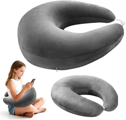 Ergonomisch Gaming Kussen in Donkergrijs voor Comfortabel Langdurig Spelen, Ondersteuning en Ontspanning