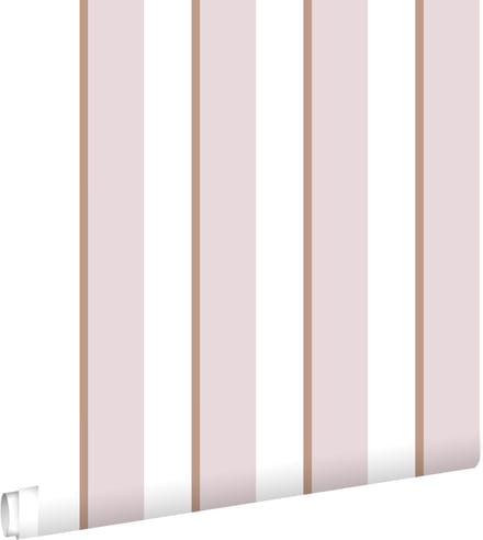 ESTAhome behang strepen lila paars en wit - 50 x 900 cm - 131907