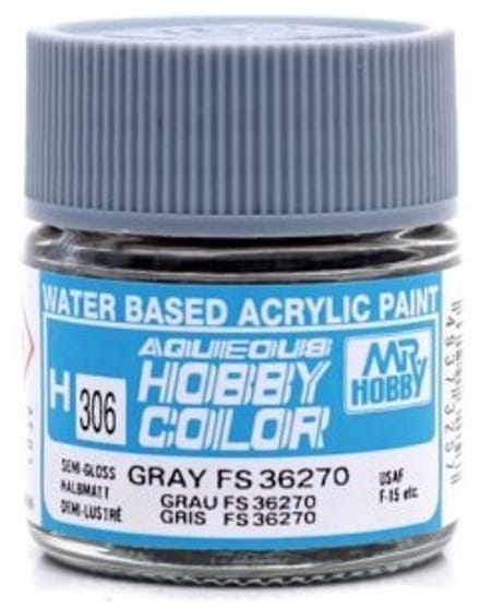 Gunze H-306 - FS36270 Grey Sg - Mr. Hobby Aqueous Modelbouwverf 10ml