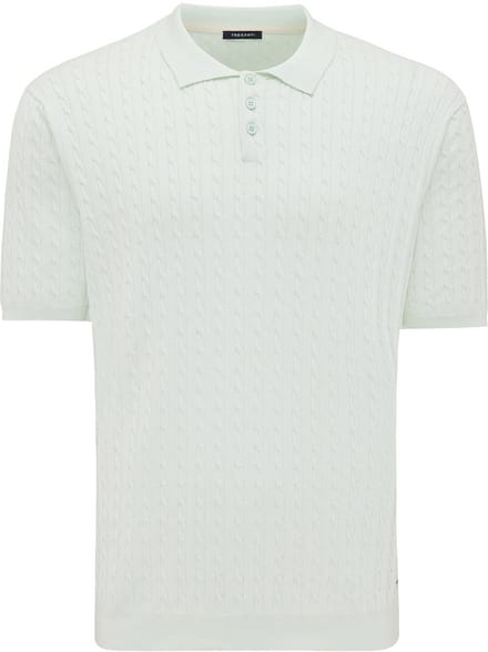Tresanti EEFRON | Small cable knit polo Mint green (TRKWJA121 - 904)