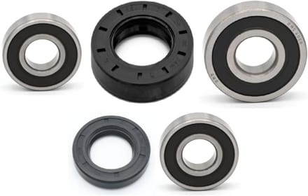 Wiellager Set - Achteras Lagers - Motor Onderhoud - Stofdicht & Onderhoudsvrij - 2 Lagers 2 Afdichtringen - Metaal