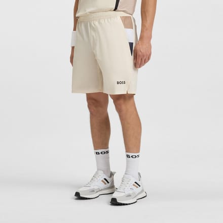 BOSS Match 9in Shorts Heren-crème