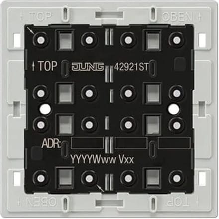 Jung KNX F40 - tastermodule - universeel - 2-voudig