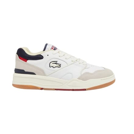 Lacoste Heren Lineshot Leren Ortholite Trainers (Gebroken wit)