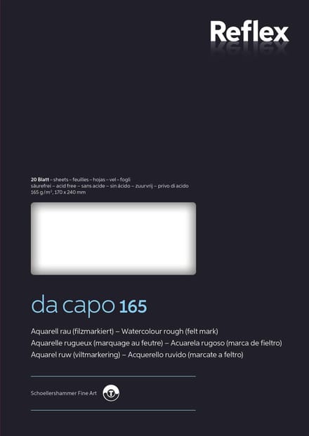 Aquarelblok Dacapo VF5004232 30x40cm 165gr 20v