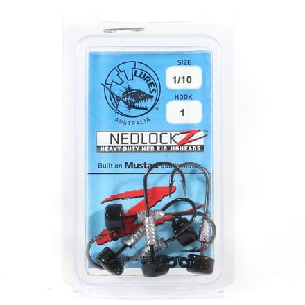 Tackle Tactics TT Nedlockz HD Jig Head Zwart 1/10 oz 1 5/pack (7434)