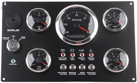 Boot Instrumentenpaneel Set 12V Voltage Meter Tachometer Watertemperatuurmeter Oliedrukmeter Oliemeter Voor Marine Boot