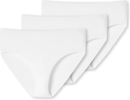 Uncover by Schiesser 3PACK Midi Slip Dames Onderbroek - wit