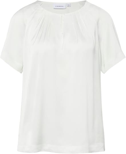 Relaxed fit blouse met geplooide plooien
