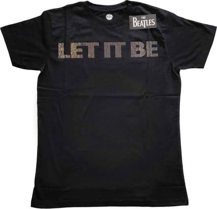 The Beatles - Let It Be Heren T-shirt - M - Zwart