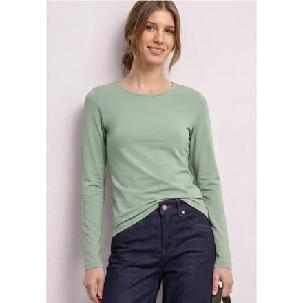 Effen shirt met lange mouwen