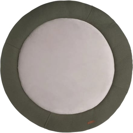 Baby's Only Gebreid boxkleed rond Classic - Parklegger - Speelkleed - Khaki - Ø95 cm - Extra dik - Boxmatras - Tweezijdig te gebruiken