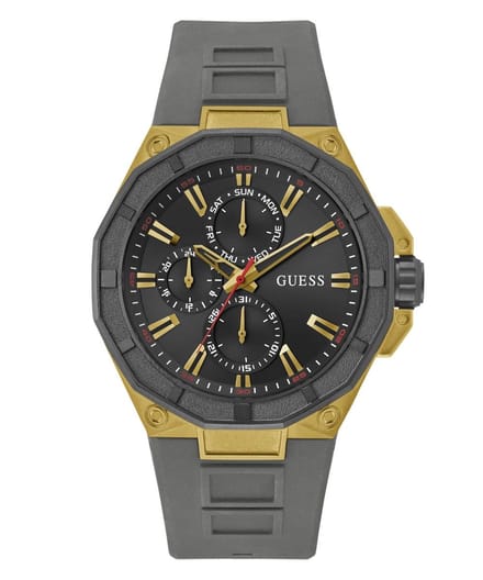Guess R2 GW0803G1 Horloge - Siliconen - Grijs - Ø 46 mm