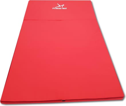 Fitnessmatje - 80x200x5 cm - opvouwbaar - rood