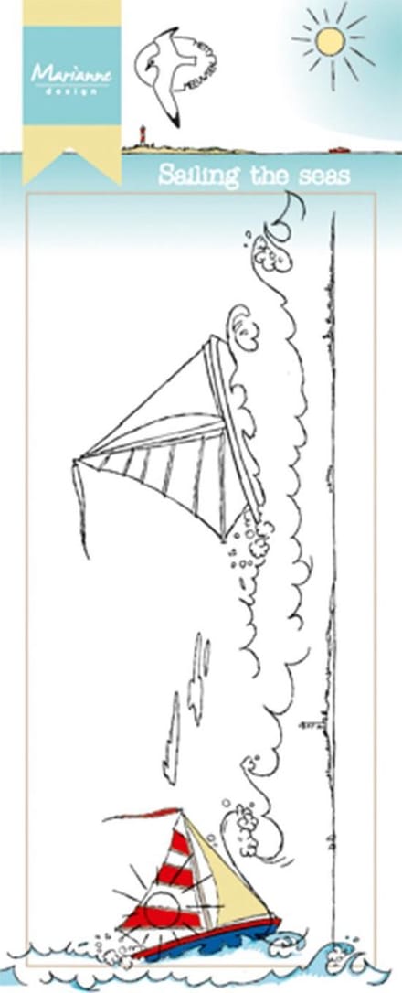 Marianne Design Stempel Hettys border - sailing the seas HT1623 7.5x18.5cm