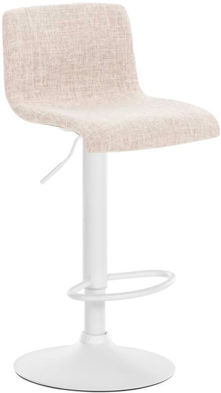 CLP Hover Barkruk - Stof wit/creme